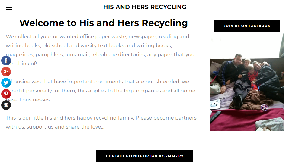 His And Hers Recycling